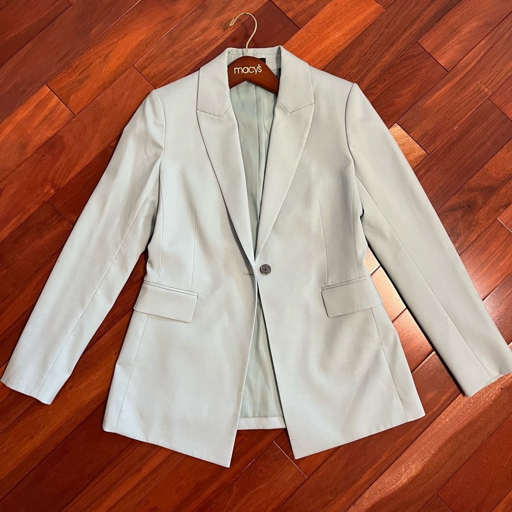Theory Sedeia LS R_Luxe Suiting Blazer baby blue size 6